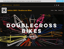 Tablet Screenshot of doublecrossbikes.com